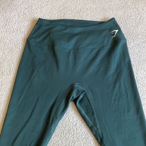 Dark green 7/8 training leggings